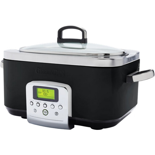 Tweedekans GreenPan Elite Slowcooker Zwart 6 Liter Tweedehands