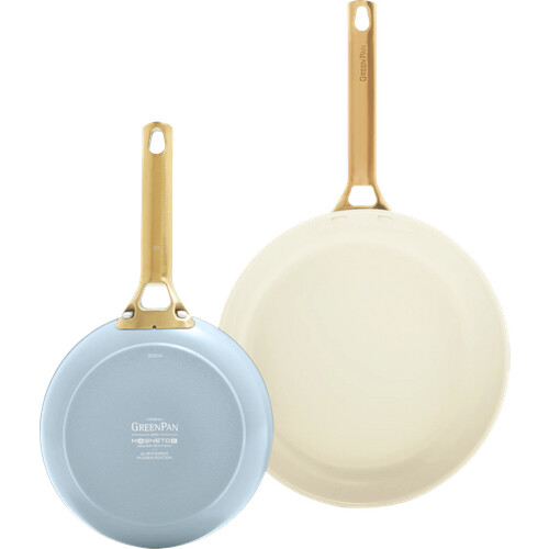 Tweedekans GreenPan Padova Reserve 20 + 26 cm koekenpannenset Light Blue Tweedehands