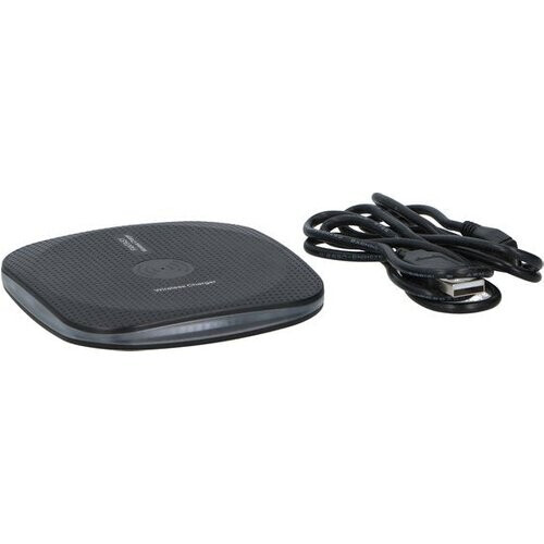 Tweedekans Grundig Draadloze Oplader - Qi Lader - 5-10MM Laadafstand - Anti-Slip - Compact Formaat - Zwart Tweedehands