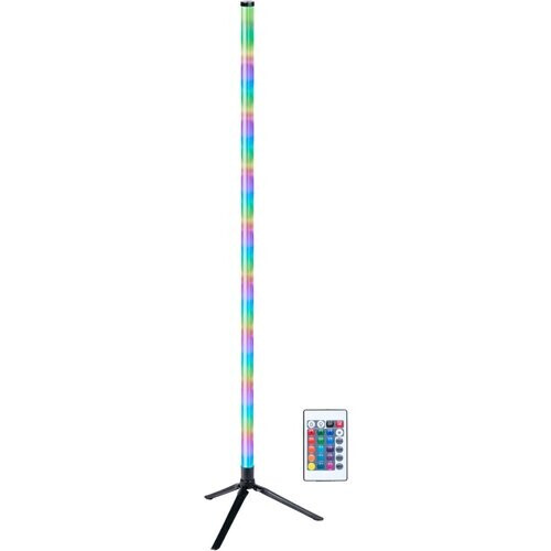 Tweedekans Grundig LED Vloerlamp 120 cm – RGB Staande Lamp met Afstandsbediening – USB Aangedreven – Sfeerlamp voor Woonkamer, Slaapkamer en Gaming – 4 Lichtmodi, 60 LED’s Tweedehands