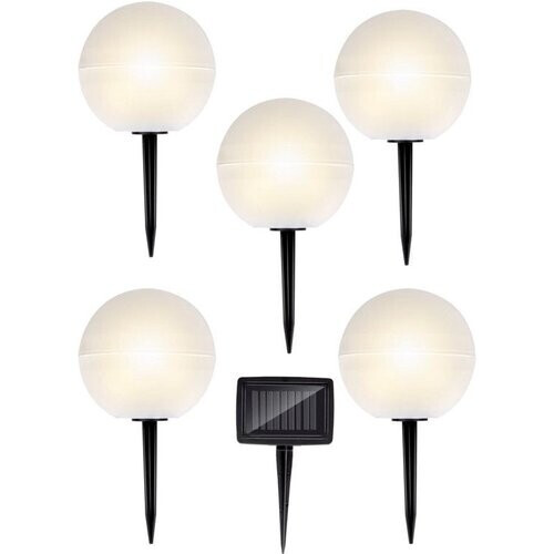 Tweedekans Grundig Lichtbollen voor Buiten - Met Steker - LED - Opladen met Zonne-energie - Wit Tweedehands