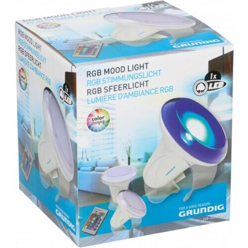 Tweedekans Grundig Mood LED Lamp - Wit - 16x15,5cm Tweedehands