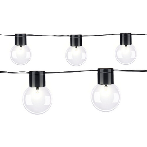 Tweedekans Grundig Solar Lichtsnoer 4,85 m – Cool White – 10 LED-lampen – Weerbestendig Tweedehands