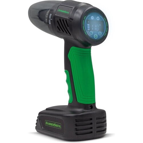 Tweedekans Hammersmith AirStorm - Snoerloze handstofzuiger & luchtcompressor met SOS-lampje & uitgebreide accessoireset - Autobanden oppompen - Bandenspanning controleren - Auto stofzuiger & pomp - Mail Order Edition Tweedehands