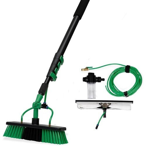 Tweedekans Hammersmith AquaClean Deluxe Waterborstel - Telescopisch 3,6 m - Tuinslang Aansluiting - Ramen/Zonnepanelen Tweedehands