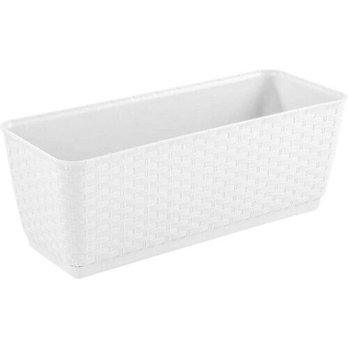 Tweedekans Hangende bloempot met haken Ratolla balkon wit Tweedehands