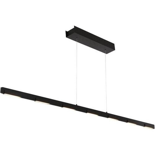Tweedekans Hanglamp Bloc 3297ZW Zwart met Hoogteinstelbaar Cable Lift, Glas en Metaal - Steinhauer Tweedehands