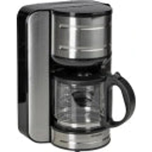 Tweedekans Hanseatic Filterkoffiemachine 65387802 – Zwart/Zilver – 1,6 Liter – 12 Kopjes – 25 x 26 x 33 cm Tweedehands