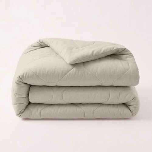 Tweedekans HappyBed Dekbed zonder overtrek 240x220 - Wasbaar Zomerdekbed - Bedrukt dekbed zonder hoes - Hoesloos Dekbed - Lits Jumeaux - Taupe Tweedehands