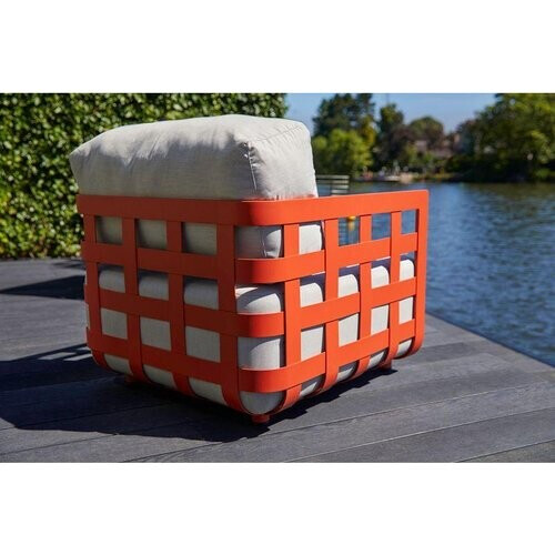 Tweedekans Hartman Cestelli Loungestoel - Kussen inbegrepen - Peach Tweedehands