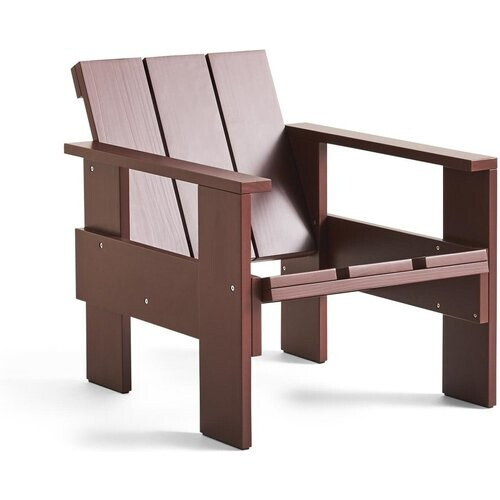 Tweedekans HAY Crate Fauteuil 64,5x58x77 cm – Ijzerrood – Ontwerp van Rietveld Originals Tweedehands