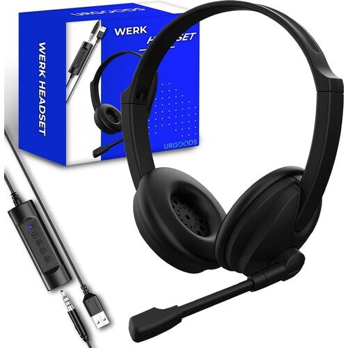 Tweedekans Headset met Microfoon voor Laptop en PC - Business Headset - Koptelefoon voor Video Bellen - USB Tweedehands
