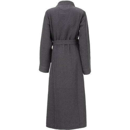 Tweedekans Heckettlane Badjas Wafel - Kamerjas voor Dames en Heren - L - Ochtendjas van Katoen - Geschikt voor de Sauna - Grijs Tweedehands