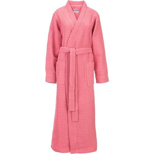 Tweedekans Heckettlane Badjas Wafel - Kamerjas voor Dames en Heren - S - Ochtendjas van Katoen - Geschikt voor de Sauna - Roze Tweedehands