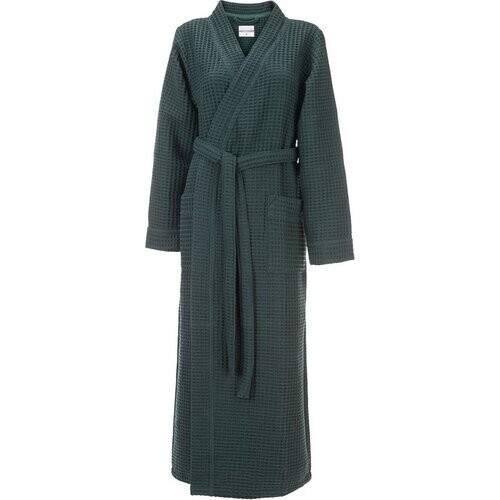 Tweedekans Heckettlane Badjas Wafel - Kamerjas voor Dames en Heren - XL - Ochtendjas van Katoen - Geschikt voor de Sauna - Groen Tweedehands