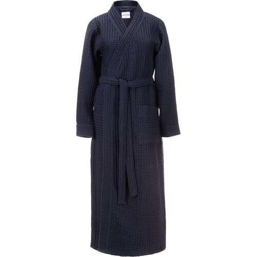 Tweedekans Heckettlane Badjas Wafel - Kamerjas voor Dames en Heren - XL - Ochtendjas van Katoen - Geschikt voor de Sauna - Blauw Tweedehands