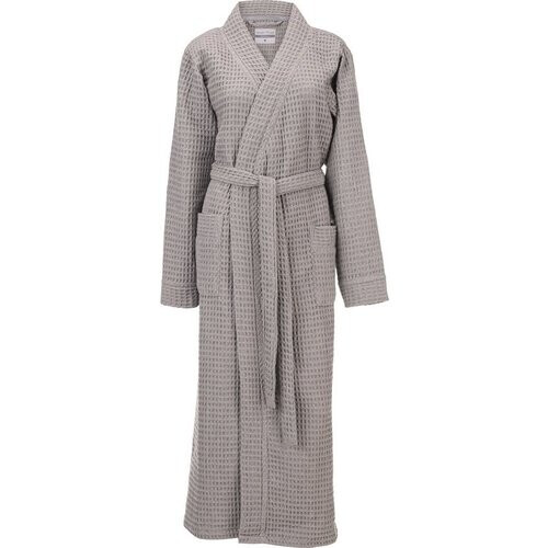 Tweedekans Heckettlane Badjas Wafel - Kamerjas voor Dames en Heren - XL - Ochtendjas van Katoen - Geschikt voor de Sauna - Grijs Tweedehands