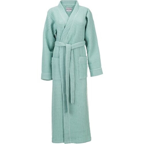 Tweedekans Heckettlane Badjas Wafel - Kamerjas voor Dames en Heren - XL - Ochtendjas van Katoen - Geschikt voor de Sauna - Groen Tweedehands
