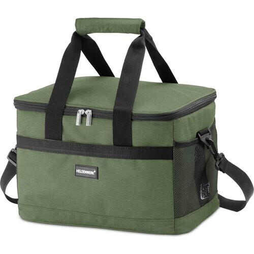 Tweedekans Heldenwerk Koeltas - 20L - 12 uur - 7 compartimenten - Groen Tweedehands