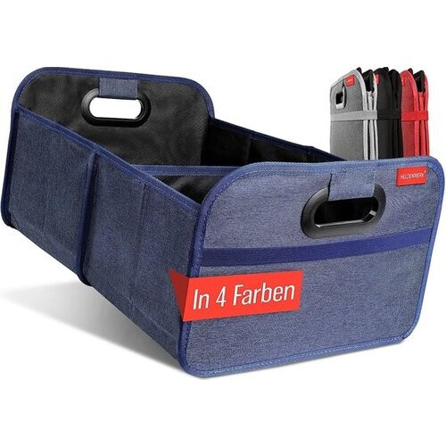 Tweedekans HELDENWERK Opvouwbare kofferbaktas met antislip klittenband - kofferbak organizer, auto vouwbox, boodschappentas - versterkt en stabiel Tweedehands