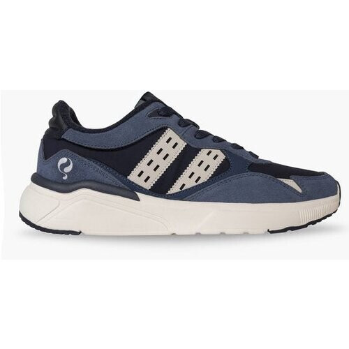 Tweedekans Heren Sneaker Kampen - Denimblauw/Donkerblauw/Offwhite - Maat 42 Tweedehands