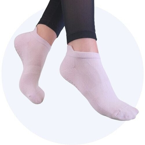 Tweedekans Hilvard Yoga sokken - Pilates sokken - Enkelsokken - 3 Paar - Lila - Antislip sokken - One size fits all Tweedehands