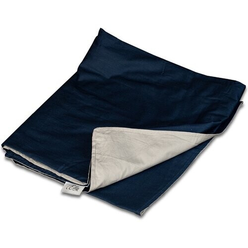 Tweedekans Hoes voor de verzwaringsdeken van EL-Life | Voor de 7kg en 9kg variant van 150x200cm | Gemaakt van 100% biologisch katoen | Blauw & grijs Tweedehands