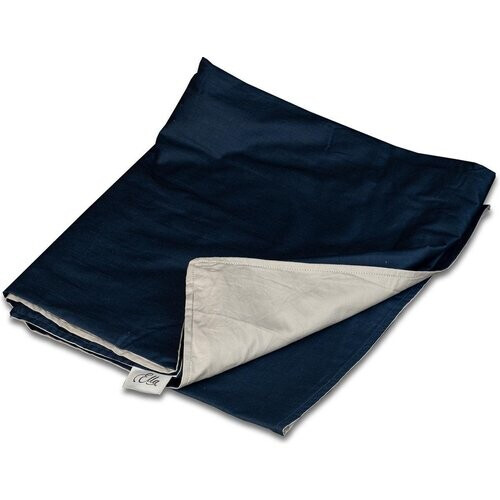 Tweedekans Hoes voor de verzwaringsdeken van EL-Life | Voor de 7kg en 9kg variant van 160x200cm | Gemaakt van 100% biologisch katoen | Blauw & grijs Tweedehands