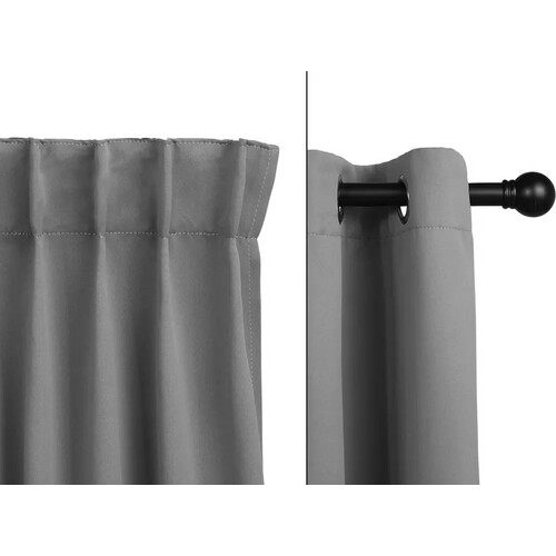 Tweedekans Home & Comfort - Luxe verduisterende gordijnen - Zilver/Grijs Tweedehands