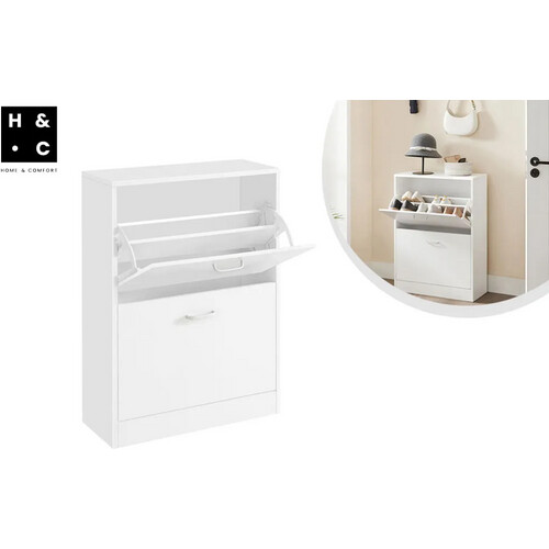 Tweedekans Home & Comfort Stijlvolle en compacte schoenenkast met 2 laden Tweedehands