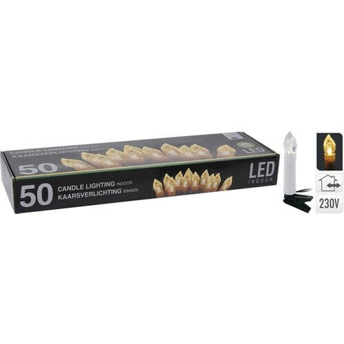 Tweedekans Home & Styling Kaarsverlichting 50 Led 12,2 Meter Creme Tweedehands