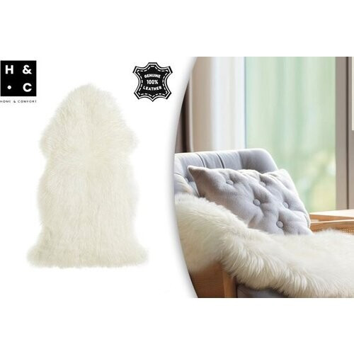 Tweedekans Home&Comfort Schapenvacht - Crème - 90x60 cm - Zacht & Warm Schapenvel Tweedehands