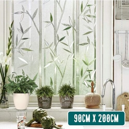 Tweedekans Homewell Raamfolie HR++ 90x200cm - Zonwerend & Isolerend - Statisch - Bamboe Tweedehands