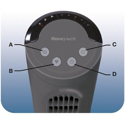 Tweedekans Honeywell Ventilator HYF1101E - Timer - Grijs Tweedehands