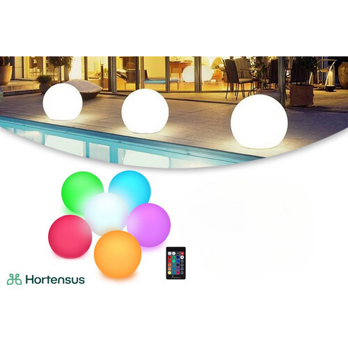 Tweedekans Hortensus Ledbol - Solar - 240V - 20x20x20cm - Incl. Afstandsbediening Tweedehands