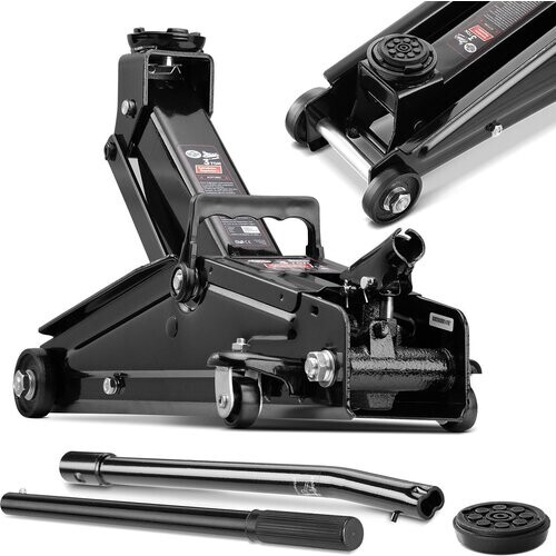 Tweedekans Hydraulische Krik 3 Ton 135-400mm + met staal versterkt rubber stootkussen Tweedehands