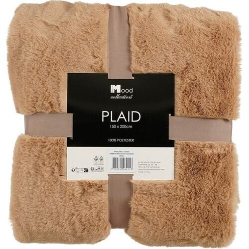 Tweedekans In The Mood Collection Bronte Fleece Deken - L200 x B150 cm - Beige Tweedehands