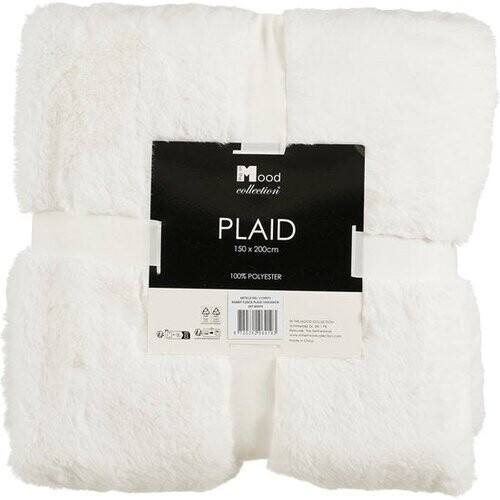 Tweedekans In The Mood Collection Bronte Fleece Deken - L200 x B150 cm - Wit Tweedehands