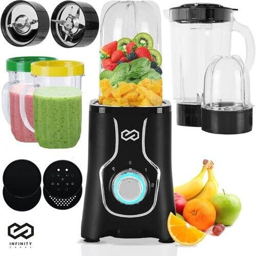 Tweedekans Infinity Goods Blender - 3 in 1 - 14 Delige Set - 400W - Zwart Tweedehands