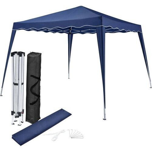 Tweedekans Vivara Partytent - Paviljoen - Easy Up - Opvouwbaar - Met Zijwanden - Waterdicht - Met Draagtas - 300 x 300 cm - Blauw Tweedehands