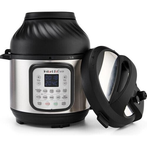Tweedekans Instant Pot Duo Crisp 5,7L Multicooker + Airfryer - 11-in-1 - Snelkookpan - Slowcooker - Sous-vide - Air Fry - Stomen - Bakken - Tot 6 Porties Tweedehands