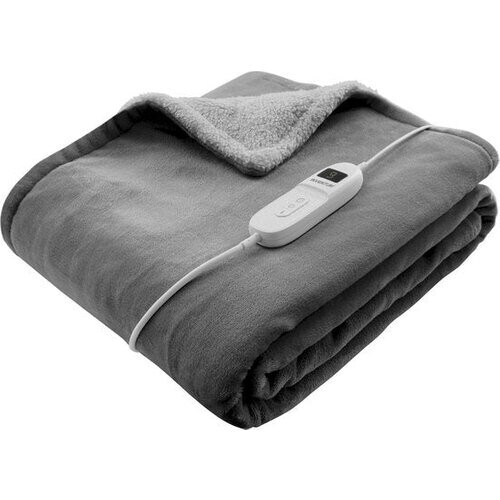 Tweedekans Inventum HB180G - Elektrische omslagdeken - Warmtedeken - Bovendeken - 1 persoons - 180x130 cm - Fleece - Grijs Tweedehands