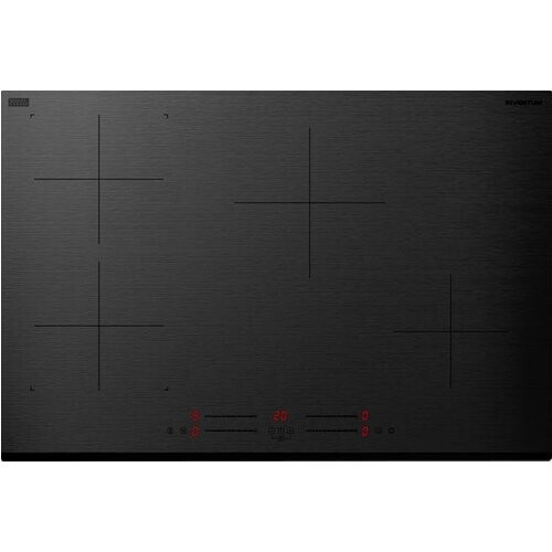 Tweedekans Inventum IKI7735MAT - Inbouw inductie kookplaat - 77 cm - 4 kookzones - Bridgefunctie - 1- of 2-fase - Facetrand voorzijde - Matzwart Tweedehands