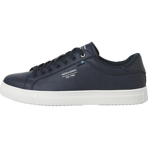 Tweedekans Jack & Jones Bale Sneakers - Heren - Synthetisch Leer - Rubber Zool - Donkerblauw - Maat 42 Tweedehands