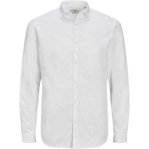 Tweedekans Jack & Jones Cardiff Shirt - Lange Mouw - Wit - Maat L Tweedehands