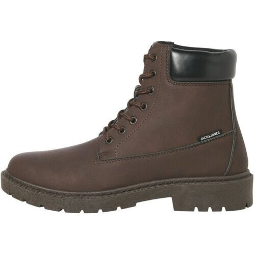 Tweedekans Jack & Jones - Heren Veterschoenen Thames Boot - Bruin - Maat 41 Tweedehands