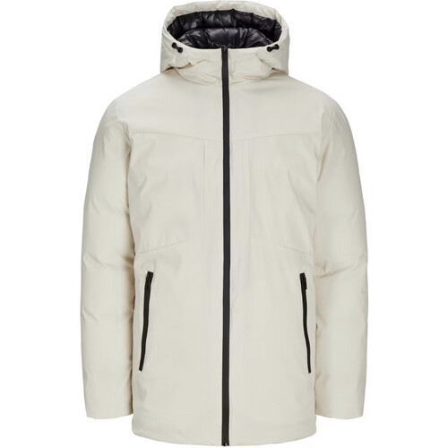 Tweedekans Jack & Jones Planet Parka Herenjas – Maat M – kleur Cream Tweedehands