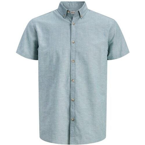 Tweedekans Jack & Jones Summer Shirt - Korte Mouwen - Verdant Green - Maat XL Tweedehands