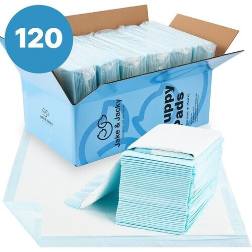 Tweedekans Jake and Jacky Puppy Training Pads - Zindelijkheidstraining - Hondentoilet - XL - 60 x 90 cm - 120 stuks Tweedehands