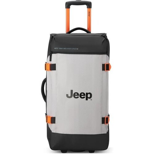 Tweedekans Jeep Duffle Bag - Trolley Duffel Tas - maat M 73 cm - Grey Dizzle Tweedehands
